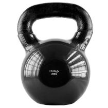 HMS 17-64-065 KNV20 CIERNY KETTLEBELL POKRYTY VINYLOM