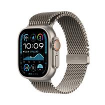 APPLE WATCH ULTRA 2 GPS + CELLULAR 49MM NATURAL TITANIUM CASE WITH NATURAL TITANIUM MILANESE LOOP-L