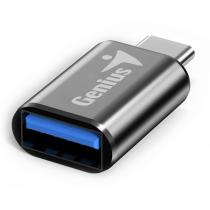 GENIUS USB REDUKCIA, (3.0), USB C SAMEC - USB A SAMICA, CIERNA, USB 3.0, AZ 5GBPS