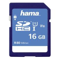 HAMA 124134 SDHC 16 GB CLASS 10, UHS-I 80 MB/S