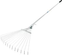 Hrable nastaviteľné s násadou, dĺžka 123cm, kovové