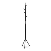 AUTRONIC 80001-01 BK Věšák stojanový, výška 179 cm, kovová konstrukce, černý matný lak, nosnost 6 kg
