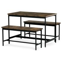 AUTRONIC AUT-G1175 OLW Jídelní set 1+2, rozměr stolu 110x60x75, rozměr lavice 98x30x47, MDF, barva s