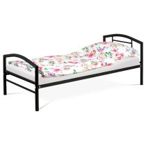 AUTRONIC BED-1900 BK Postel jednolůžková 90x200 cm, kovová černý lesk