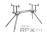 DELPHIN RODPOD RPX STALK SILVER, 101001624