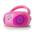 AUNA ROADIE, BOOMBOX, RUZOVY, CD, USB, MP3, FM/AM RADIO, BLUETOOTH 2.1, LED FAREBNE EFEKTY, 10029815