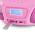 AUNA ROADIE SING, CD BOOMBOX, FM RADIO, SVETELNA SOU, CD PREHRAVAC, MIKROFON, RUZOVY, 10032058