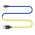 COLORWAY KABEL USB APPLE LIGHTNING, NATIONAL, 2.4A 1M, MODRO-ZLTY (CW-CBUL052-BLY)