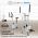 KLARFIT MYON CROSS, DOMACI TRENAZER, 12 KG ZOTRVACNA HMOTNOST, SILENTBELT SYSTEM, BIELY, 10032972