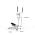 KLARFIT MYON CROSS, DOMACI TRENAZER, 12 KG ZOTRVACNA HMOTNOST, SILENTBELT SYSTEM, BIELY, 10032972