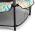 KLARFIT ROCKETKID 4, 140 CM TRAMPOLINA, BEZPECNOSTNA SIET, BUNGEE PRUZENIE, KVETOVY VZOR, 10028957