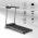 KLARFIT TREADO ACTIVE, BEZECKY PAS, 1 HP, 10 KM/H, 36X100 CM, BLUETOOTH, DOTYKOVY DISPLEJ, 10034444