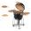 KLARSTEIN KINGSIZE, KAMADO GRIL, KERAMICKY, 21, UDENIE, POMALE PECENIE, NEREZOVA OCEL, 10028282