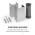 KLARSTEIN SILVER LINING 90, DIGESTOR, 90 CM, 568 M3/H, USLACHTILA OCEL, 10035318