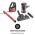 ONECONCEPT CLEANTURBO, CYKLONOVY RUCNY VYSAVAC, 600 W, MULTICYCLONIC SYSTEM, CERVENY, 10032948