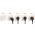 SOLIGHT 5B142 ZASUVKA SLIM PUSH, BEZPECNOSTNY POSUVNY STRED, BIELA