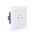 SOLIGHT 5B142 ZASUVKA SLIM PUSH, BEZPECNOSTNY POSUVNY STRED, BIELA