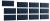 ELTAP QUADRATTA 240X90, MONOLITH 77, DARK BLUE, 62654