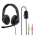 HAMA 139923 PC OFFICE STEREO HEADSET HS-P200, CIERNY