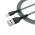 COLORWAY CABLE USB - APPLE LIGHTNING (BRAIDED CLOTH) 3A 1M GRAY (CW-CBUL041-GR)