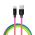 COLORWAY CABLE USB - MICROUSB 2.4A 1M MULTICOLOR (CW-CBUM017-MC)