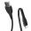 COLORWAY CABLE USB - MICROUSB (PVC+LED) 2.4A 1M BLACK (CW-CBUM034-BK)