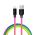 COLORWAY CABLE USB - APPLE LIGHTNING 2.4A 1M MULTICOLOR (CW-CBUL016-MC)