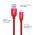 COLORWAY CABLE USB - APPLE LIGHTNING 2.1A 1M RED (CW-CBUL004-RD)