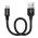 COLORWAY CABLE USB - MICROUSB 2.4A 25CM BLACK (CW-CBUM048-BK)