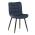 AUTRONIC HC-462 BLUE2 Židle jídelní, modrá látka, černé kovové nohy