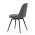 AUTRONIC DCL-V2040 GREY2 Židle jídelní, šedá látka, 360° otočný mechanismus, černý matný lak, kovové
