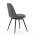 AUTRONIC DCL-V2040 GREY2 Židle jídelní, šedá látka, 360° otočný mechanismus, černý matný lak, kovové