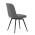 AUTRONIC DCL-V2052 GREY2 Židle jídelní, šedá látka, 360° otočný mechanismus, černý matný lak, kovové