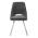 AUTRONIC DCL-W1174 GREY2 Židle jídelní, šedá látka, kovové nohy, broušená nerez.