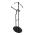 AUTRONIC 83213 BK Němý sluha, výška 110 cm, masiv kaučukovník, černé moření, kov černý