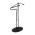 AUTRONIC 83213 BK Němý sluha, výška 110 cm, masiv kaučukovník, černé moření, kov černý