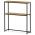 AUTRONIC CT-G1082 OAK Konzolový stolek s policí, 70x20x82 cm, dekor dikový dub