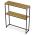 AUTRONIC CT-G1082 OAK Konzolový stolek s policí, 70x20x82 cm, dekor dikový dub