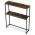 AUTRONIC CT-G1082 OLW Konzolový stolek s policí, 70x20x82 cm, dekor staré dřevo