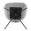 AUTRONIC DCH-D1320 GREY2 Židle jídelní, šedá látka, 360° vratný mechanismus, černý kov