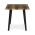 AUTRONIC HT-F4413 OLW Stůl jídelní, 130x80x75 cm, MDF deska, dekor staré dřevo, kov, černý lak