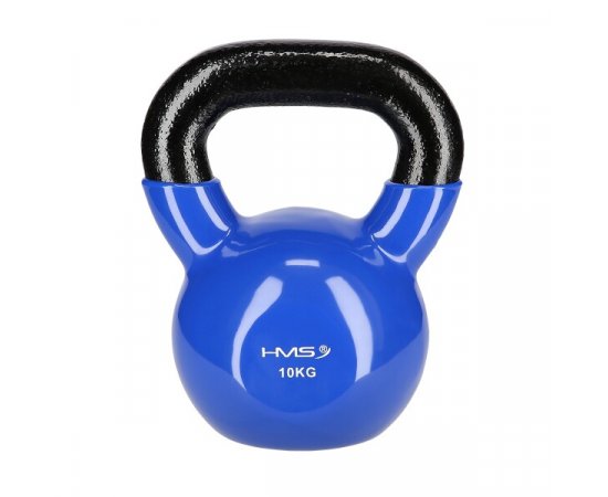 Kettlebell pokrytý vinylem HMS KN 10 kg, modrý