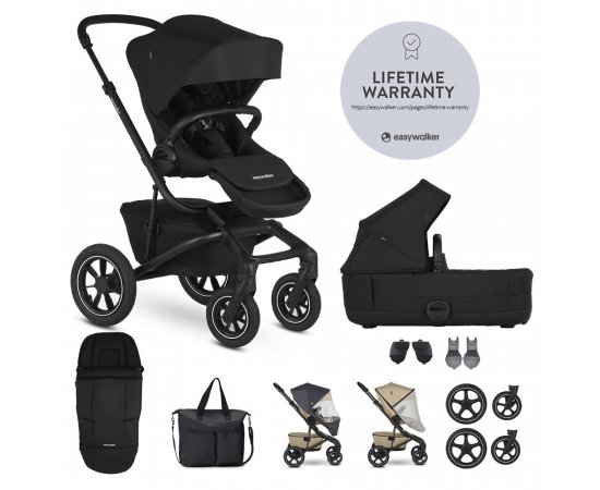 EASYWALKER Kočík kombinovaný Jimmey Pepper Black XXL AIR + RWS