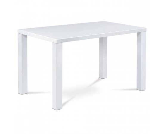 AUTRONIC AT-3006 WT jedálenský stôl 120x80x76cm, vysoký lesk biely