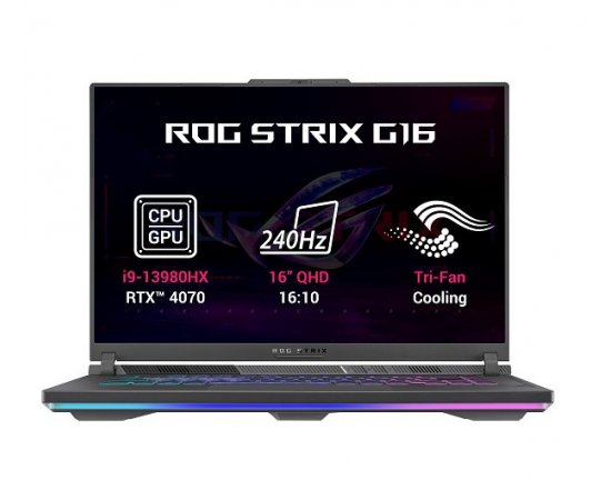 ASUS ROG Strix G614JI-N4089W, i9-13980HX, 16.0˝ 2560x1600 WQXGA, RTX 4070/8GB, 32GB, SSD 1TB, W11H