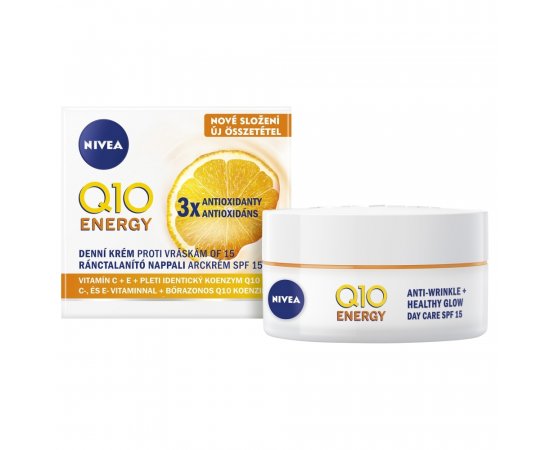 NIVEA Nivea®Q10 Energy Energizujúci denný krém proti vráskam OF 15, 50 ml