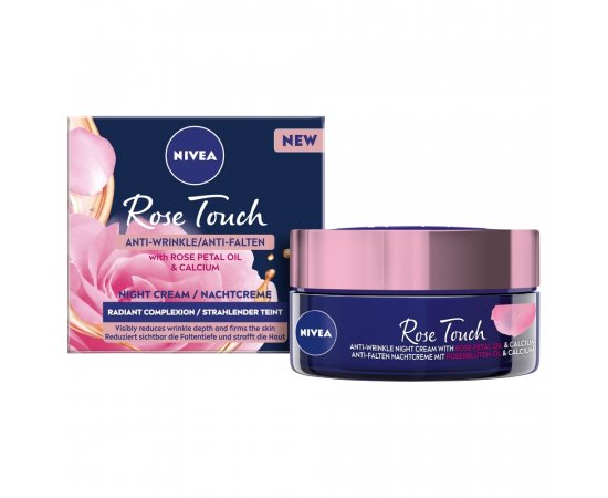 NIVEA Nivea® Rose Touch nočný krém proti vráskam. 50 ml