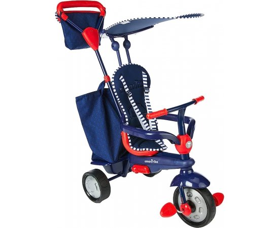 Smart Trike Trojkolka Swirl™ 4v1, modrá/červená