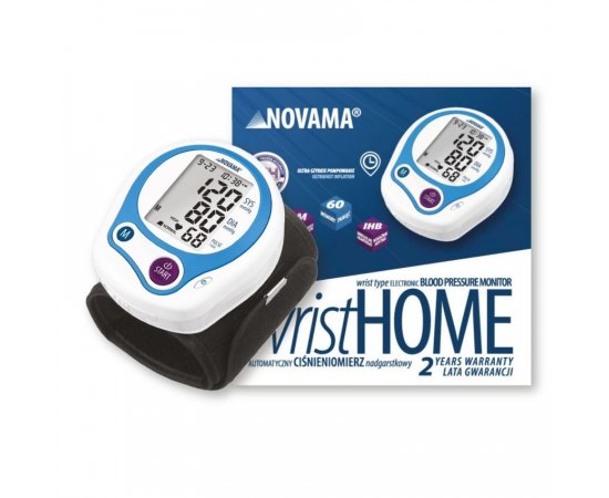 NOVAMA WRIST HOME Zápästný tlakomer s IHB a ESH