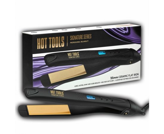 HOT TOOLS SIGNATURE SERIES EMEA DIGITAL CERAMIC HTST2575E, Žehlička na vlasy s LCD displej